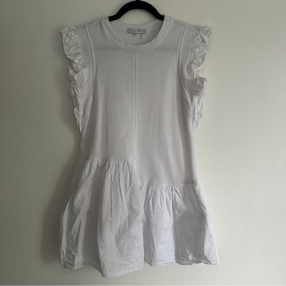 White Ruffle Dress